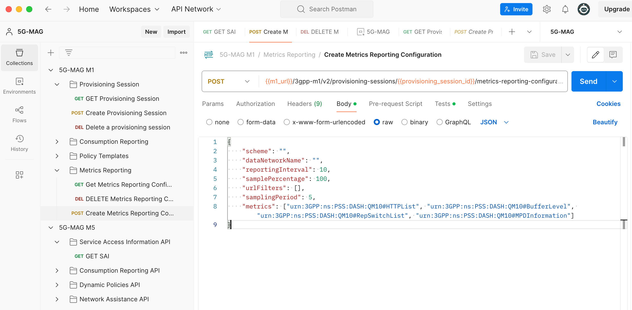 Postman M1 Metrics